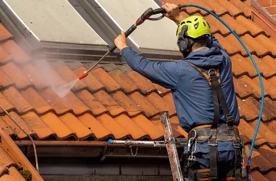 Démoussage et hydrofuge de toiture à Puygiron